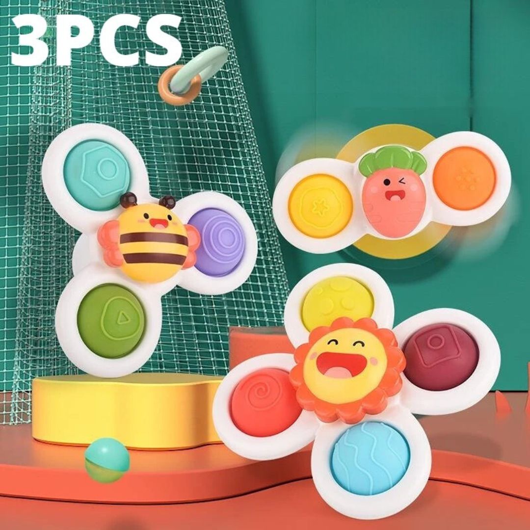 {Lot de 3} Toupies amusantes et éducatives | FUNNYSPINNER™