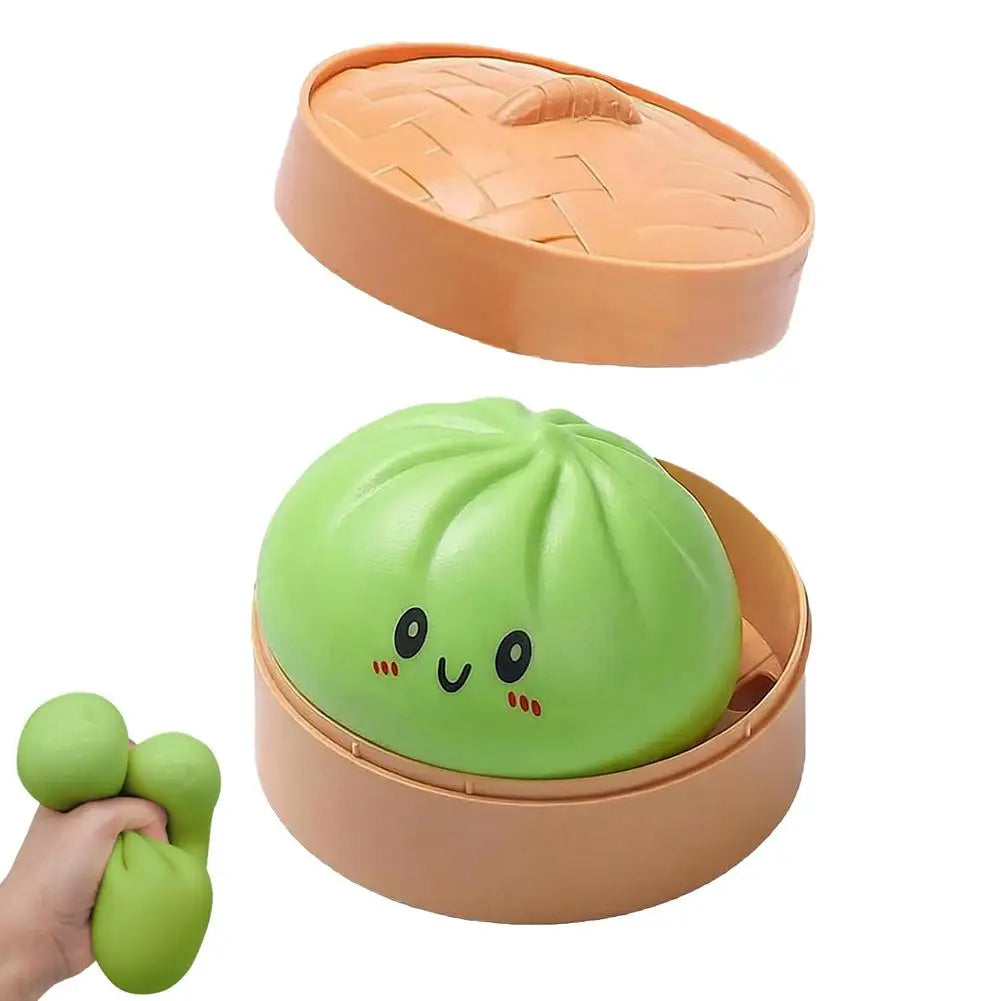 🥟 Boulette Anti-Stress Squishy – Le Petit Baozi qui Fait du Bien !