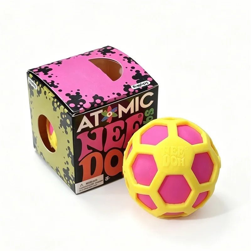 🧬 Balle Anti-Stress Atomique Needoh – Squishy Sensorielle Ultime ! - Bébé Calinou