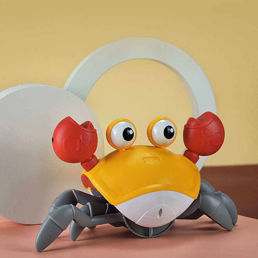 jouet-crabe-orange-bebe-profil