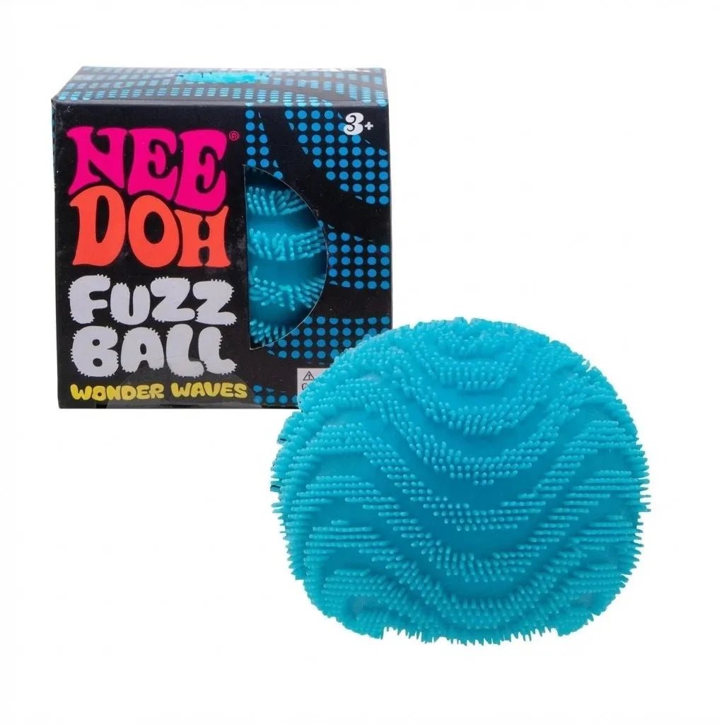 🎱 NeeDoh Fuzz Ball Wonder Waves – Balle Anti-Stress Sensorielle Squishy pour Enfants & Adultes - Bébé Calinou