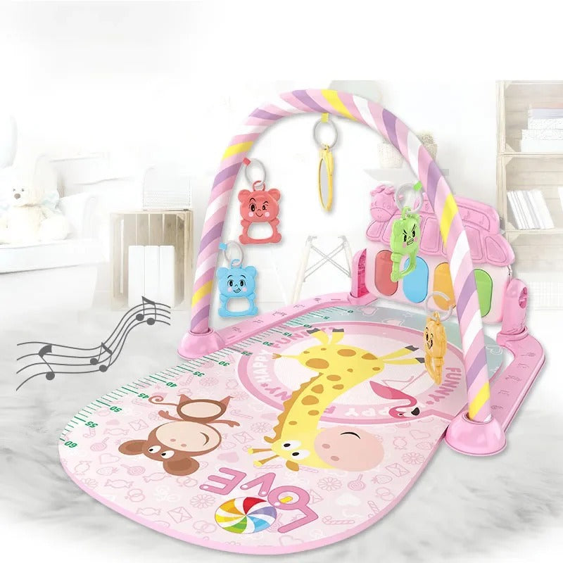 tapis-d-eveil-sensoriel-safari-piano-rose
