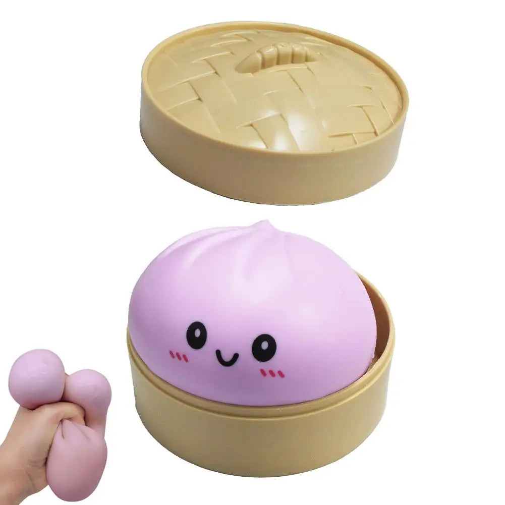🥟 Boulette Anti-Stress Squishy – Le Petit Baozi qui Fait du Bien !