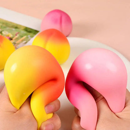 Pêche 🍑 Géante Squishy – Le Jouet Antistress qui Sent Bon (et qu'on Veut Croquer !)