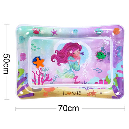 🐠 Tapis de Jeu Aquatique Gonflable pour Bébé – Éveil Sensoriel & Tummy Time Coloré