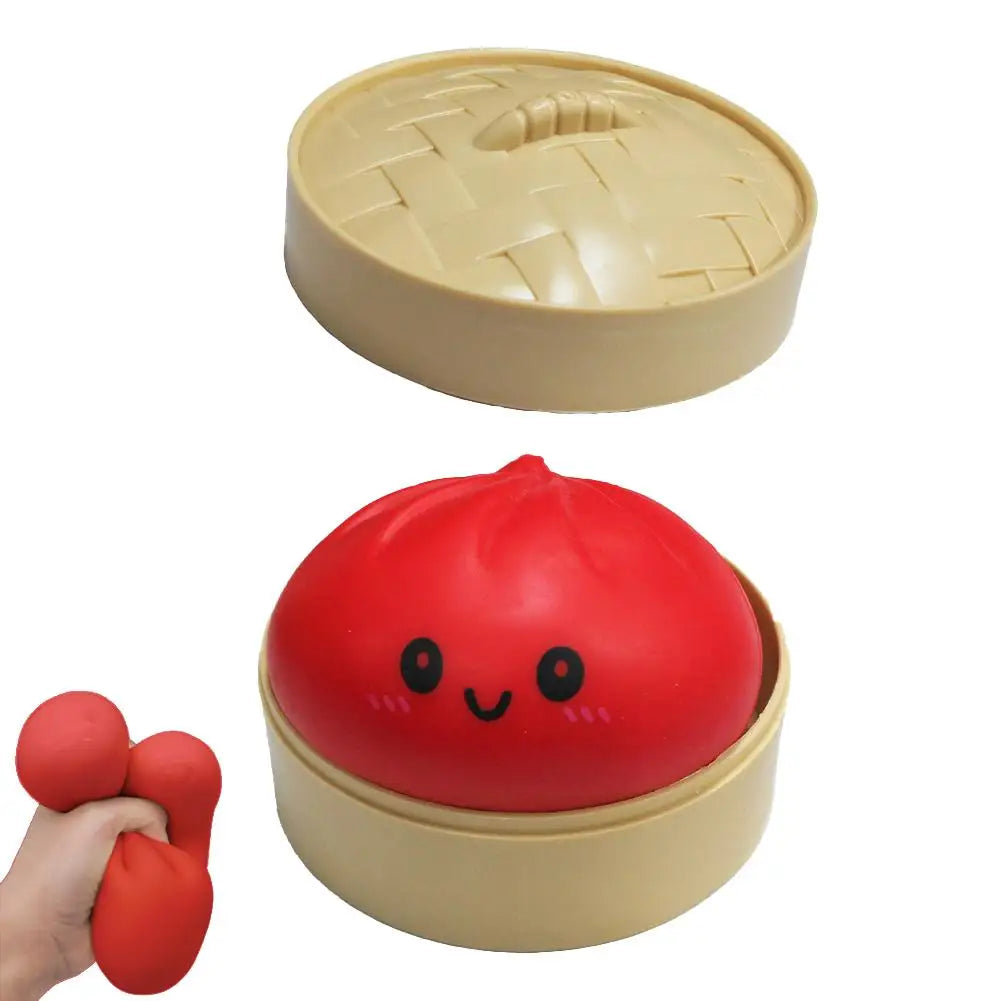 🥟 Boulette Anti-Stress Squishy – Le Petit Baozi qui Fait du Bien !