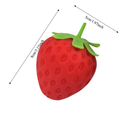 🍓 Squishy Fraise Géante – L'Anti-Stress Ultra Doux qui Rend Accro !