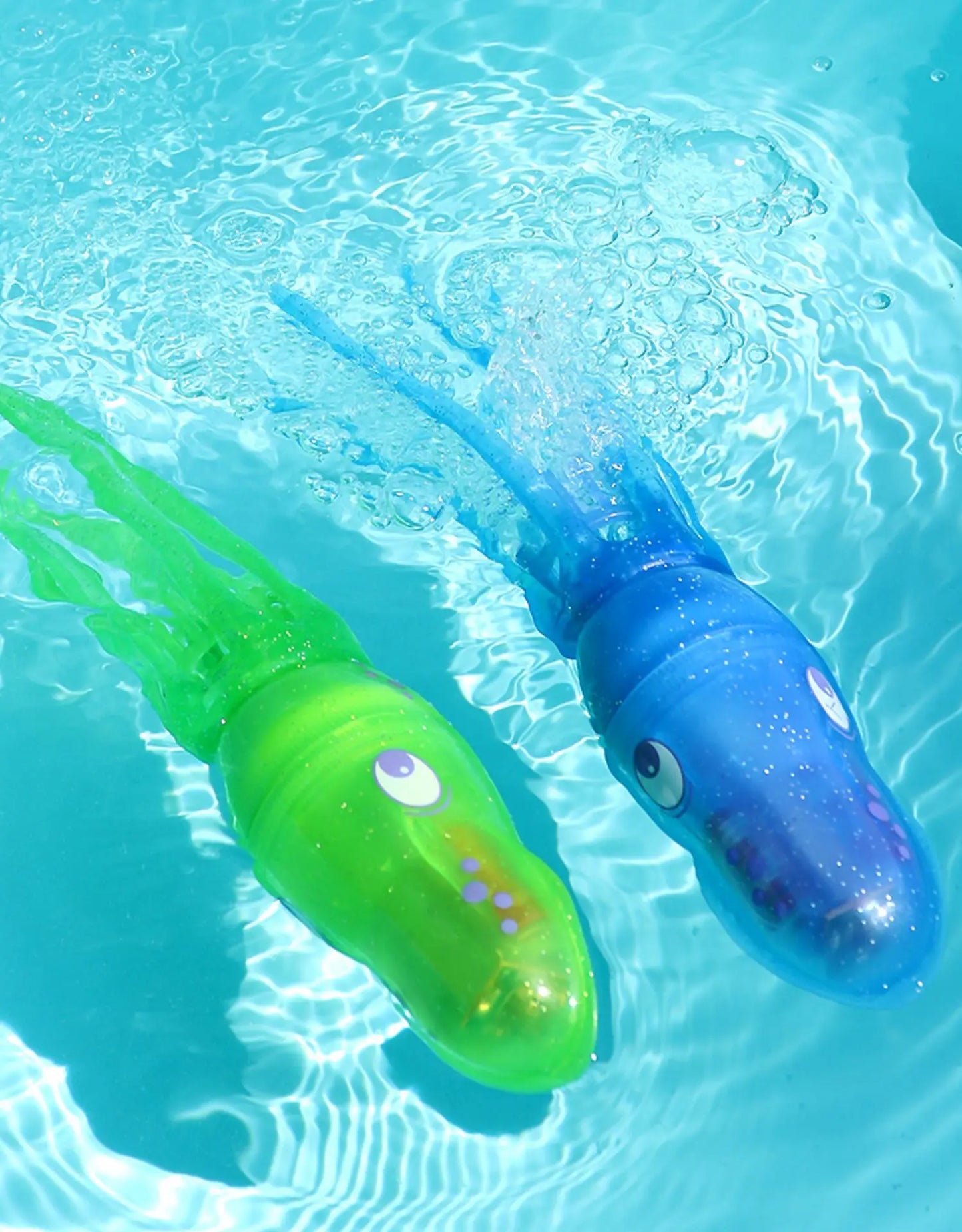 Bébé Calinou™ – Jouet de bain lumineux calamar et poisson, idéal pour amuser les enfants dans la baignoire