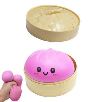 🥟 Boulette Anti-Stress Squishy – Le Petit Baozi qui Fait du Bien !