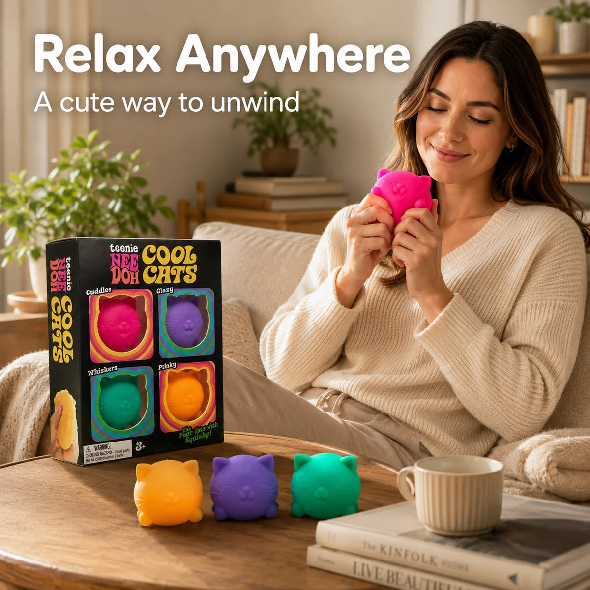 🐱 Needoh Chaton Squishy – Le Jouet Anti-Stress le Plus Mignon de la Planète !