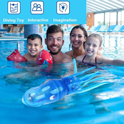Bébé Calinou™ – Jouet de bain lumineux calamar et poisson, idéal pour amuser les enfants dans la baignoire