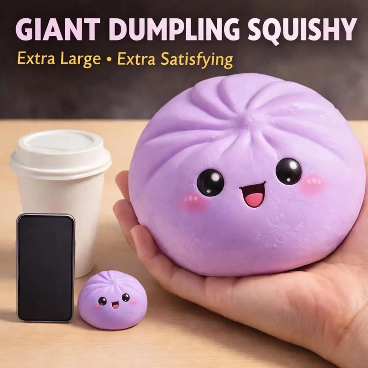 🥟 Squishy Dumpling Maltose – Le Squeeze Toy Transparent & Coloré qui Rend Accro !