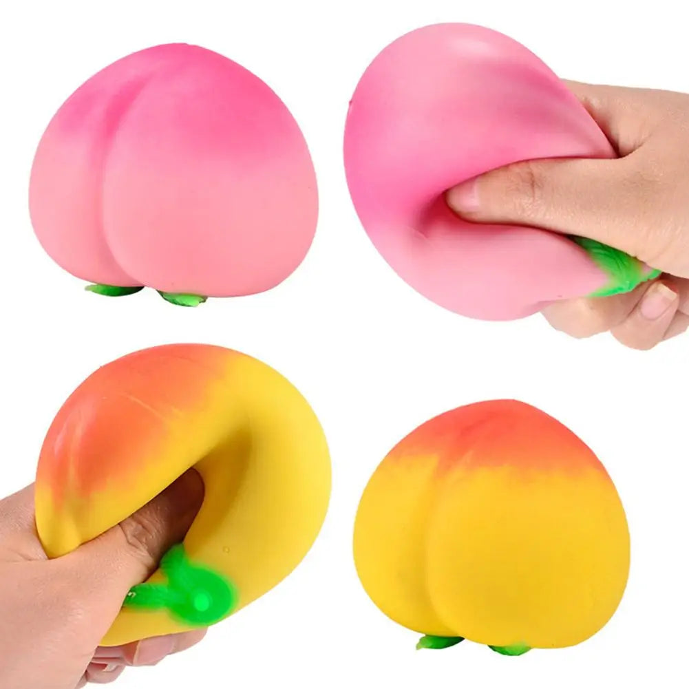 Pêche 🍑 Géante Squishy – Le Jouet Antistress qui Sent Bon (et qu'on Veut Croquer !)