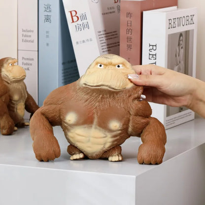 🐒 Singe Squishy Géant – Le Gorille Antistress Indestructible !