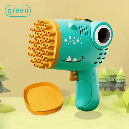 🦕 Dino Bubble Blaster – Le Canon à Bulles Électrique 40 Trous !