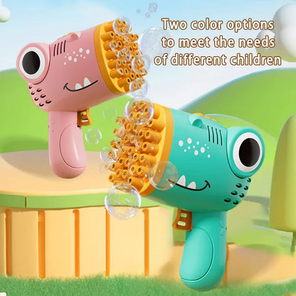 🦕 Dino Bubble Blaster – Le Canon à Bulles Électrique 40 Trous !