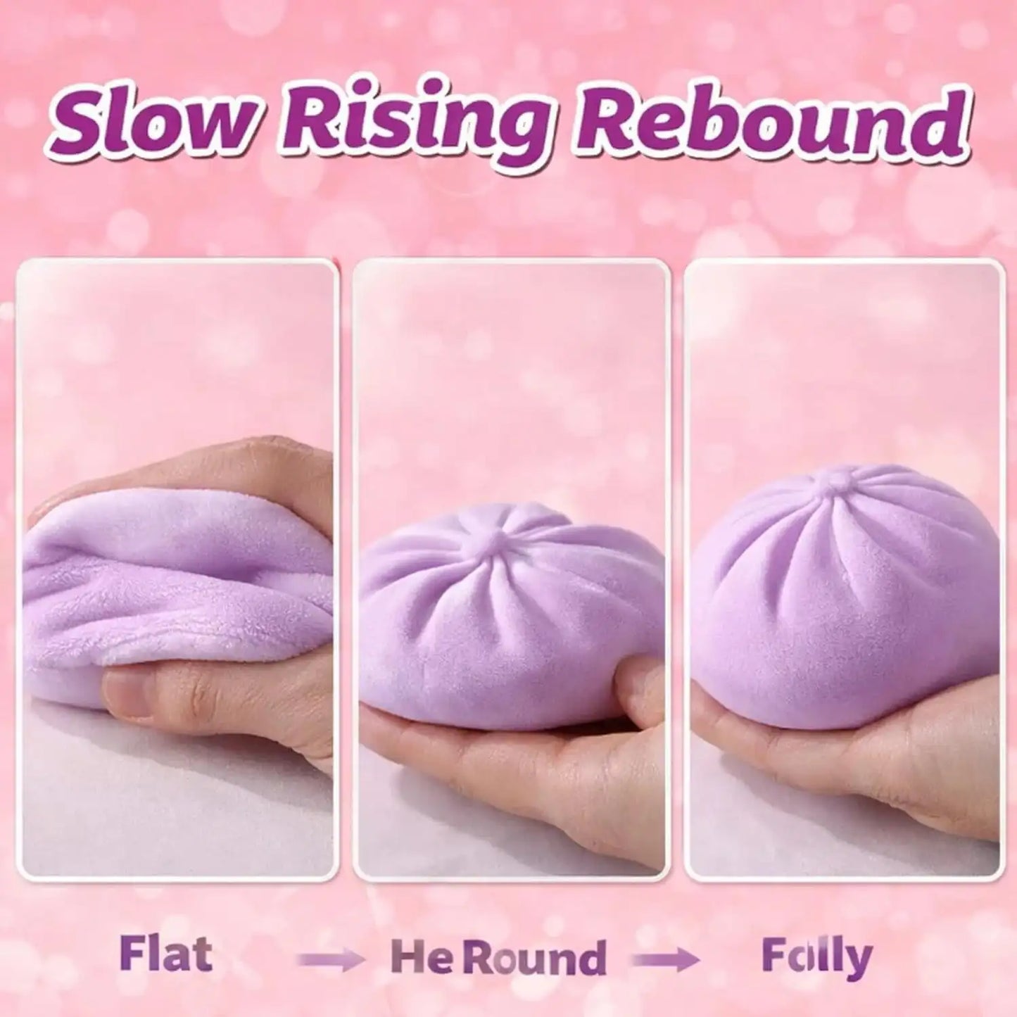🥟 Squishy Dumpling Maltose – Le Squeeze Toy Transparent & Coloré qui Rend Accro !