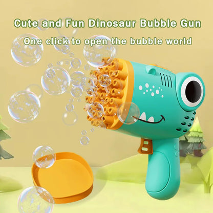 🦕 Dino Bubble Blaster – Le Canon à Bulles Électrique 40 Trous !