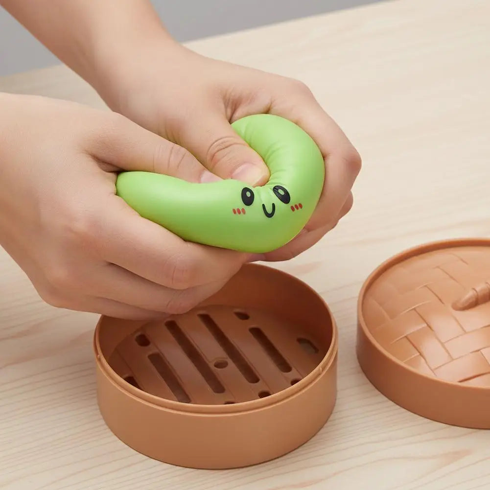 🥟 Boulette Anti-Stress Squishy – Le Petit Baozi qui Fait du Bien !