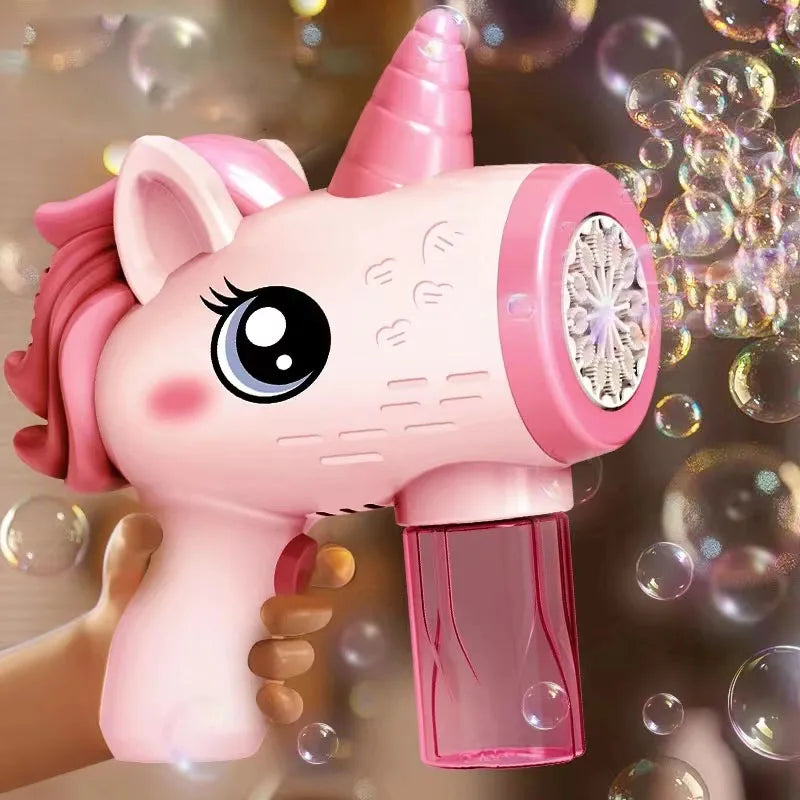 🦄 Pistolet à Bulles Licorne – La Magie des Bulles en Mode Turbo !