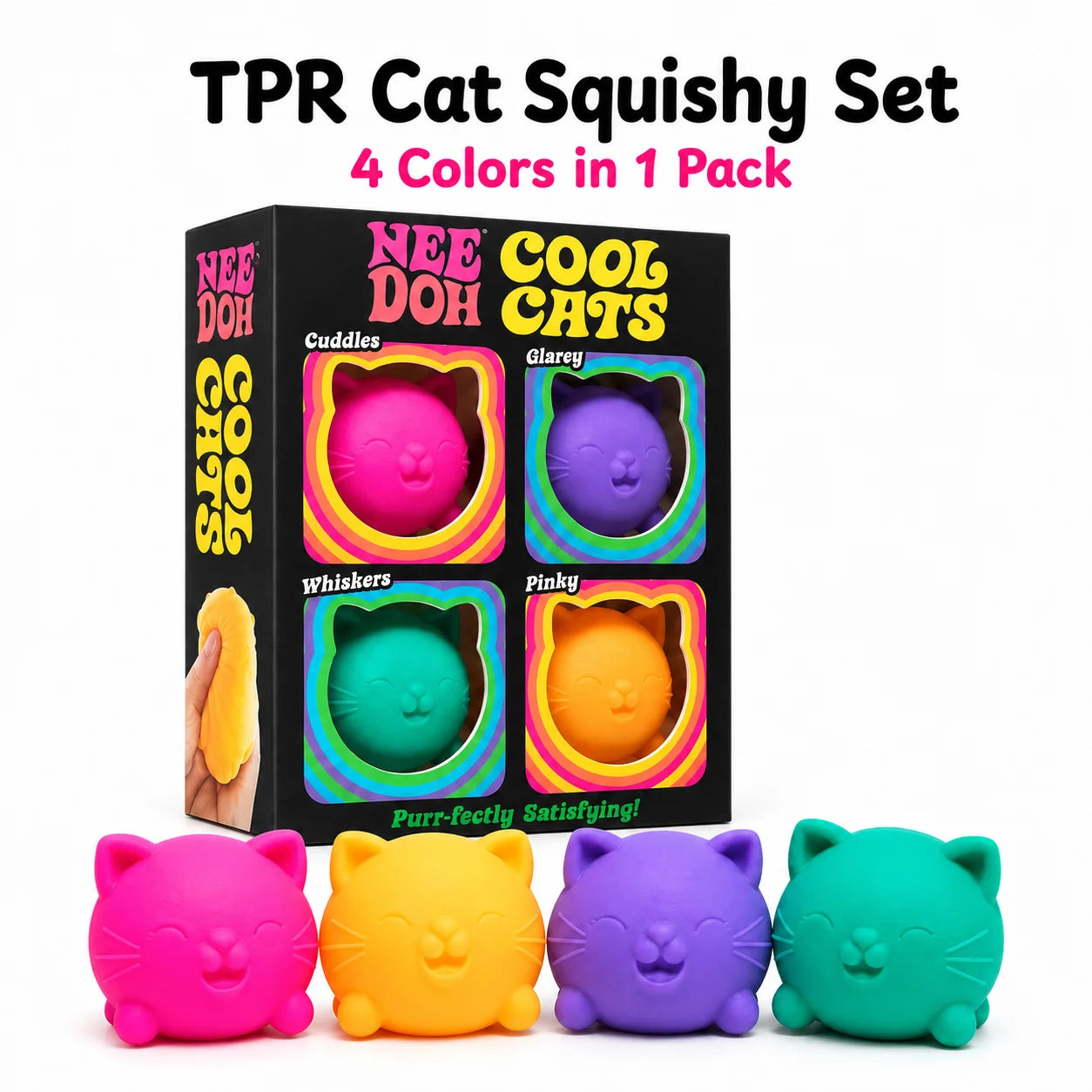🐱 Needoh Chaton Squishy – Le Jouet Anti-Stress le Plus Mignon de la Planète !