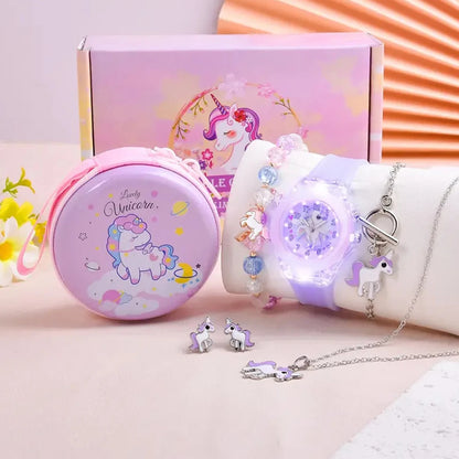 ✨ Montre Licorne Magique + Set Accessoires 5 pcs 🦄