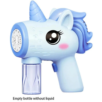🦄 Pistolet à Bulles Licorne – La Magie des Bulles en Mode Turbo !