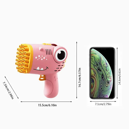🦕 Dino Bubble Blaster – Le Canon à Bulles Électrique 40 Trous !
