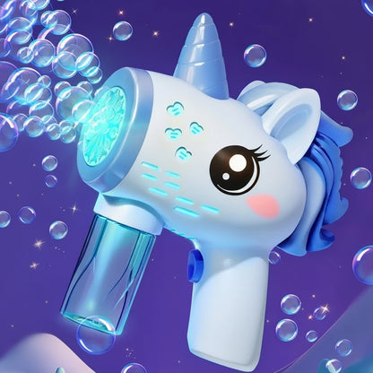 🦄 Pistolet à Bulles Licorne – La Magie des Bulles en Mode Turbo !