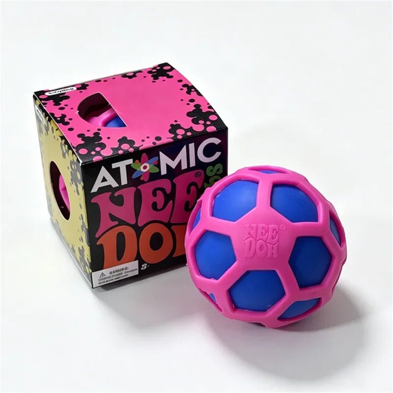 🧬 Balle Anti-Stress Atomique Needoh – Squishy Sensorielle Ultime ! - Bébé Calinou