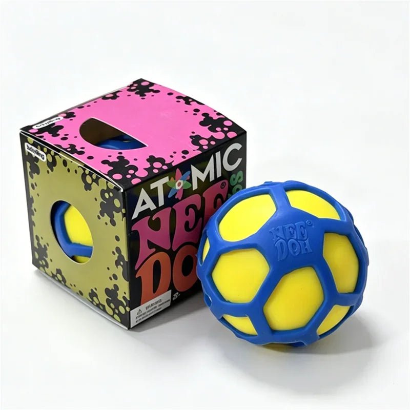 🧬 Balle Anti-Stress Atomique Needoh – Squishy Sensorielle Ultime ! - Bébé Calinou