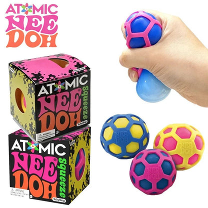 🧬 Balle Anti-Stress Atomique Needoh – Squishy Sensorielle Ultime ! - Bébé Calinou