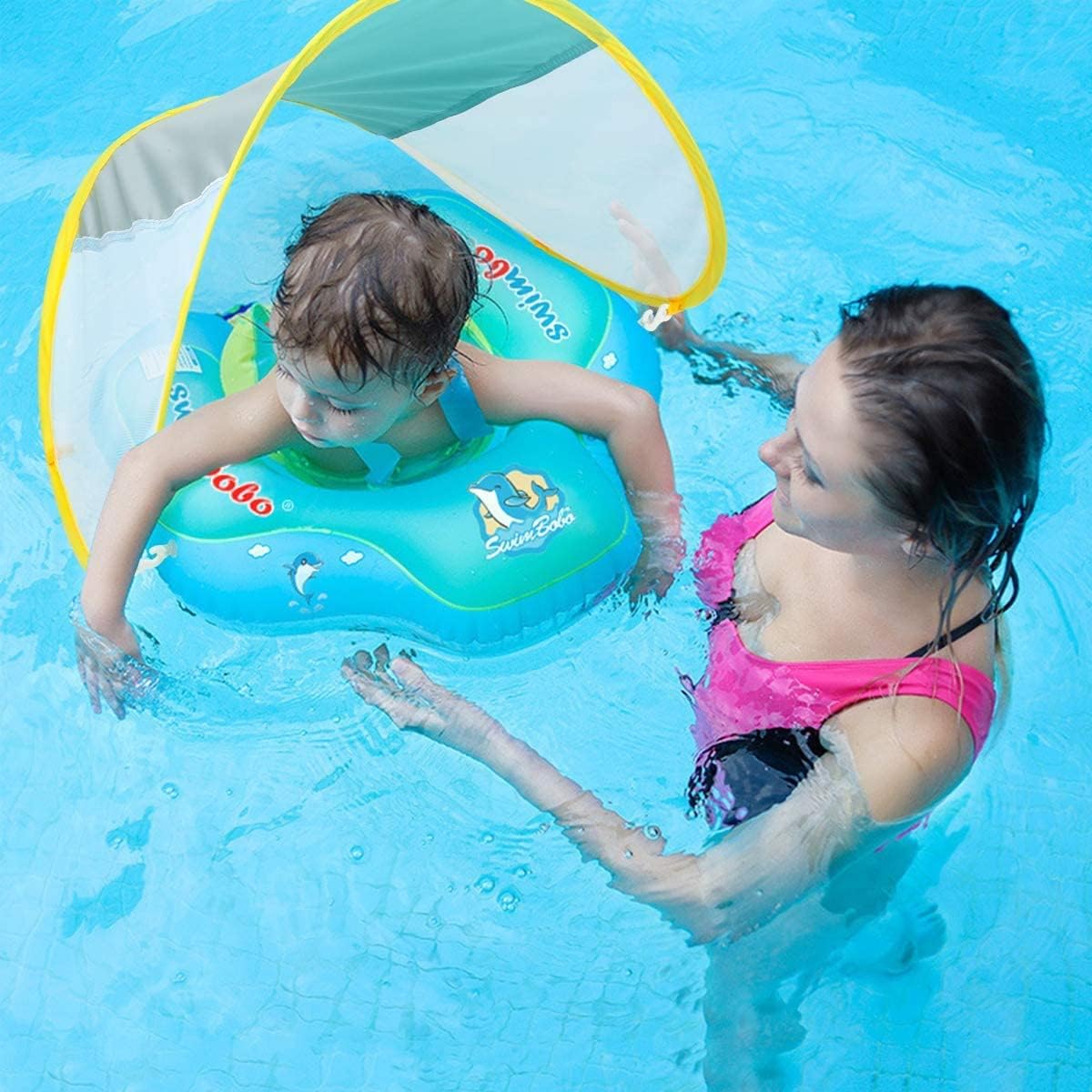 BOUEE CONFORTABLE ET SECURISEE | BabyFlotteur™ - Bébé Calinou