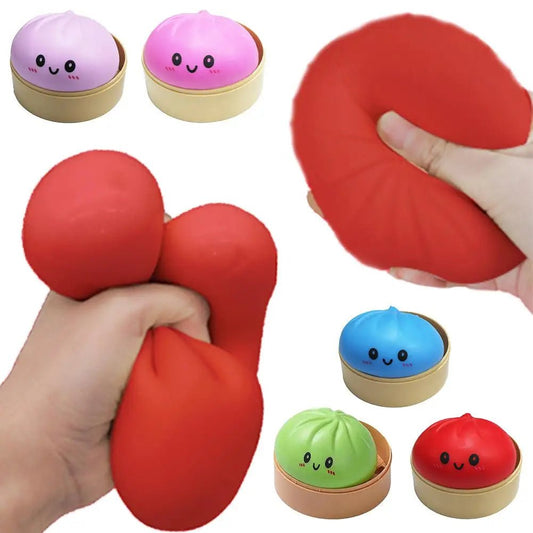 🥟 Boulette Anti-Stress Squishy – Le Petit Baozi qui Fait du Bien ! - Bébé Calinou