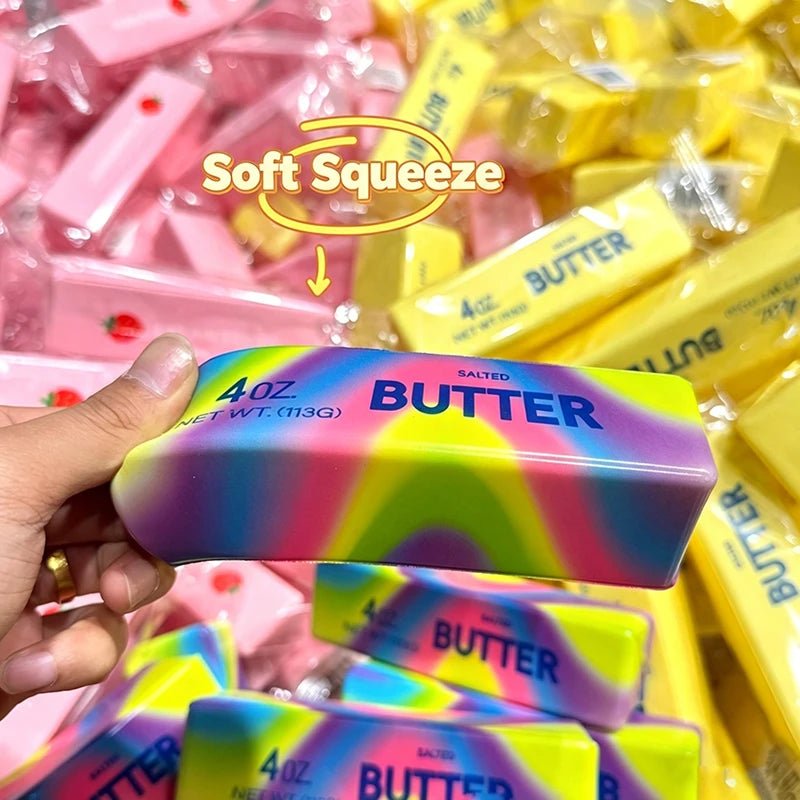 🧈 Butter Squishy Slow Rising – Le jouet anti-stress le plus satisfaisant du monde ! 🍫 - Bébé Calinou