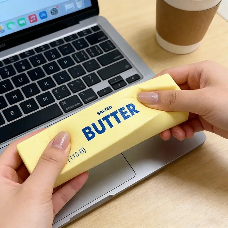 🧈 Butter Squishy Slow Rising – Le jouet anti-stress le plus satisfaisant du monde ! 🍫 - Bébé Calinou