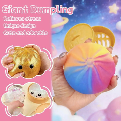 🥟 Dumpling Squishy Antistress – La Boule Pétrisseuse qui Rend Accro ! - Bébé Calinou
