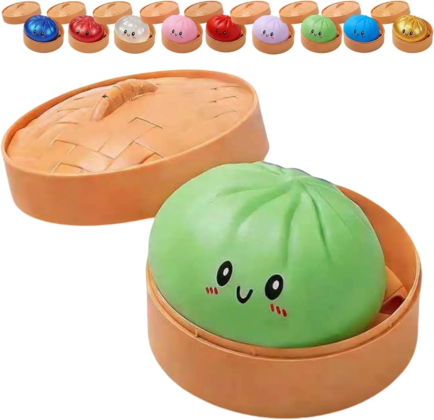 🥟 Glitter Dumpling Squishy – Le Jouet Anti-Stress Pailleté qui Fait Craquer ! - Bébé Calinou
