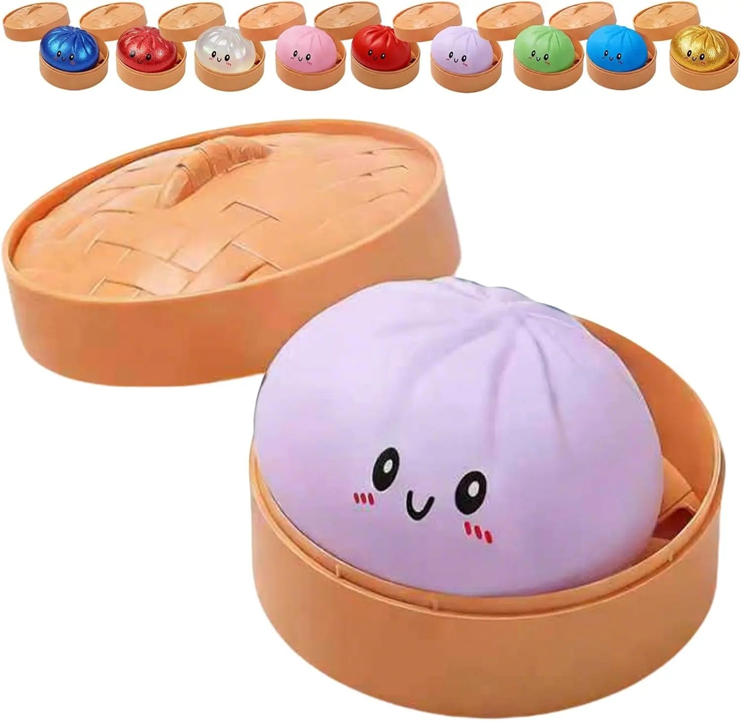 🥟 Glitter Dumpling Squishy – Le Jouet Anti-Stress Pailleté qui Fait Craquer ! - Bébé Calinou