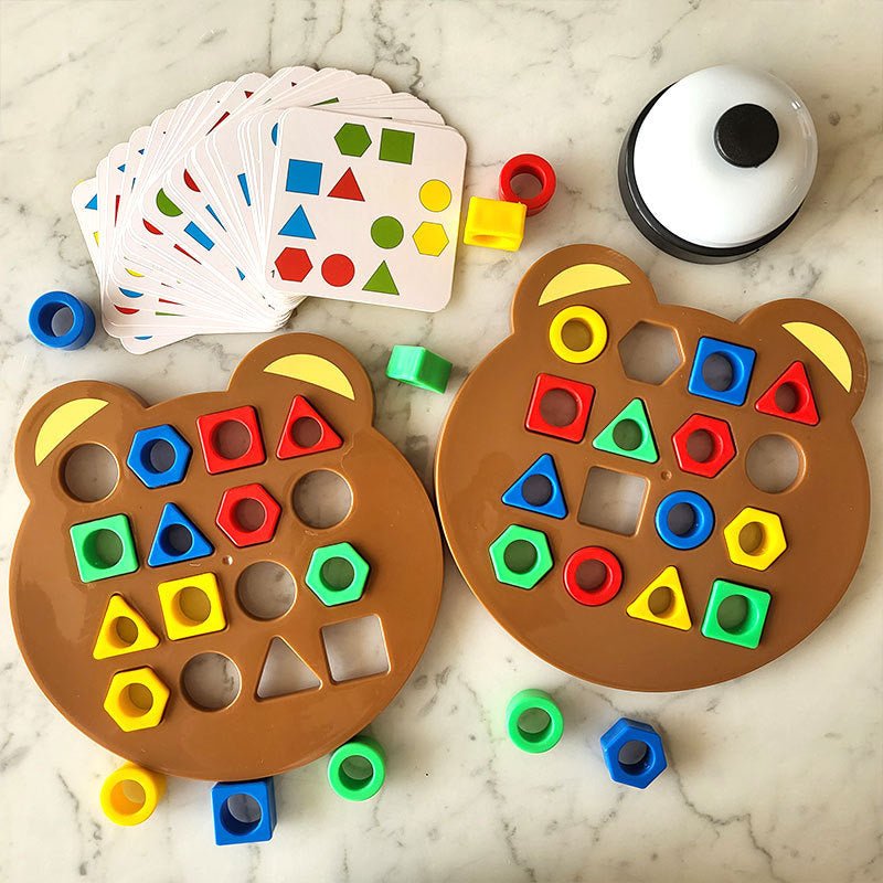JEU D'ASSOCIATION DE FORMES ET DE COULEURS | PuzzleBear™ - Bébé Calinou