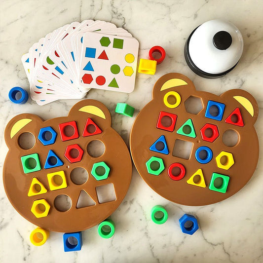 JEU D'ASSOCIATION DE FORMES ET DE COULEURS | PuzzleBear™ - Bébé Calinou