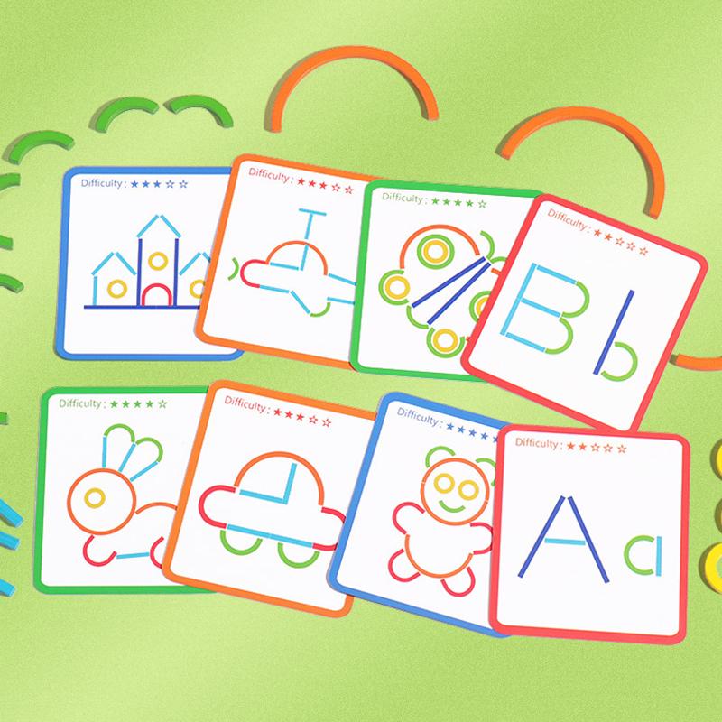 Jeu de construction en bois activité manuelle enfant