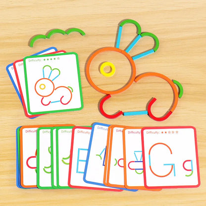 Jeu de construction en bois favorisant la concentration