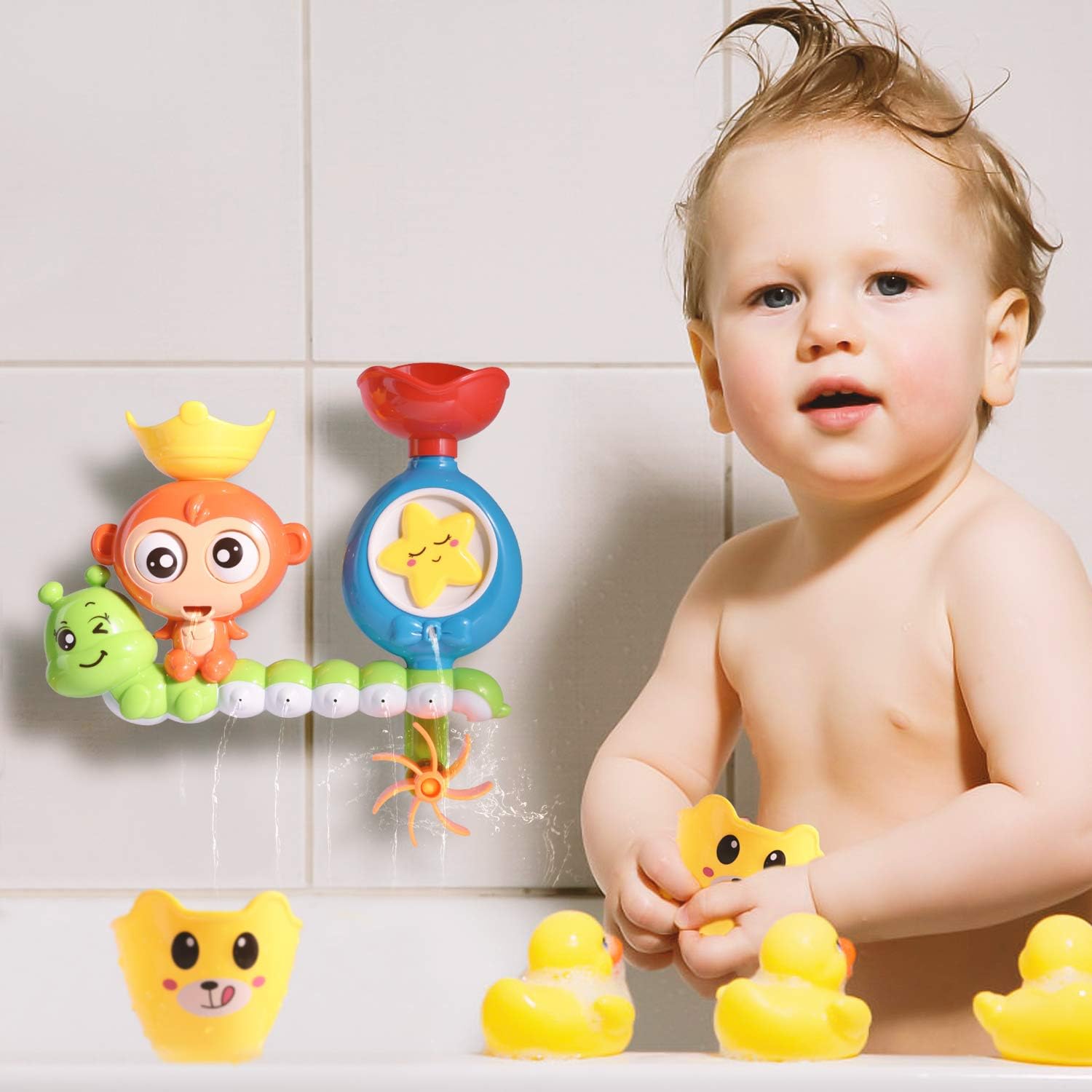 JOUET BAIGNOIRE BEBE | MonkeyCascade™ - Bébé Calinou
