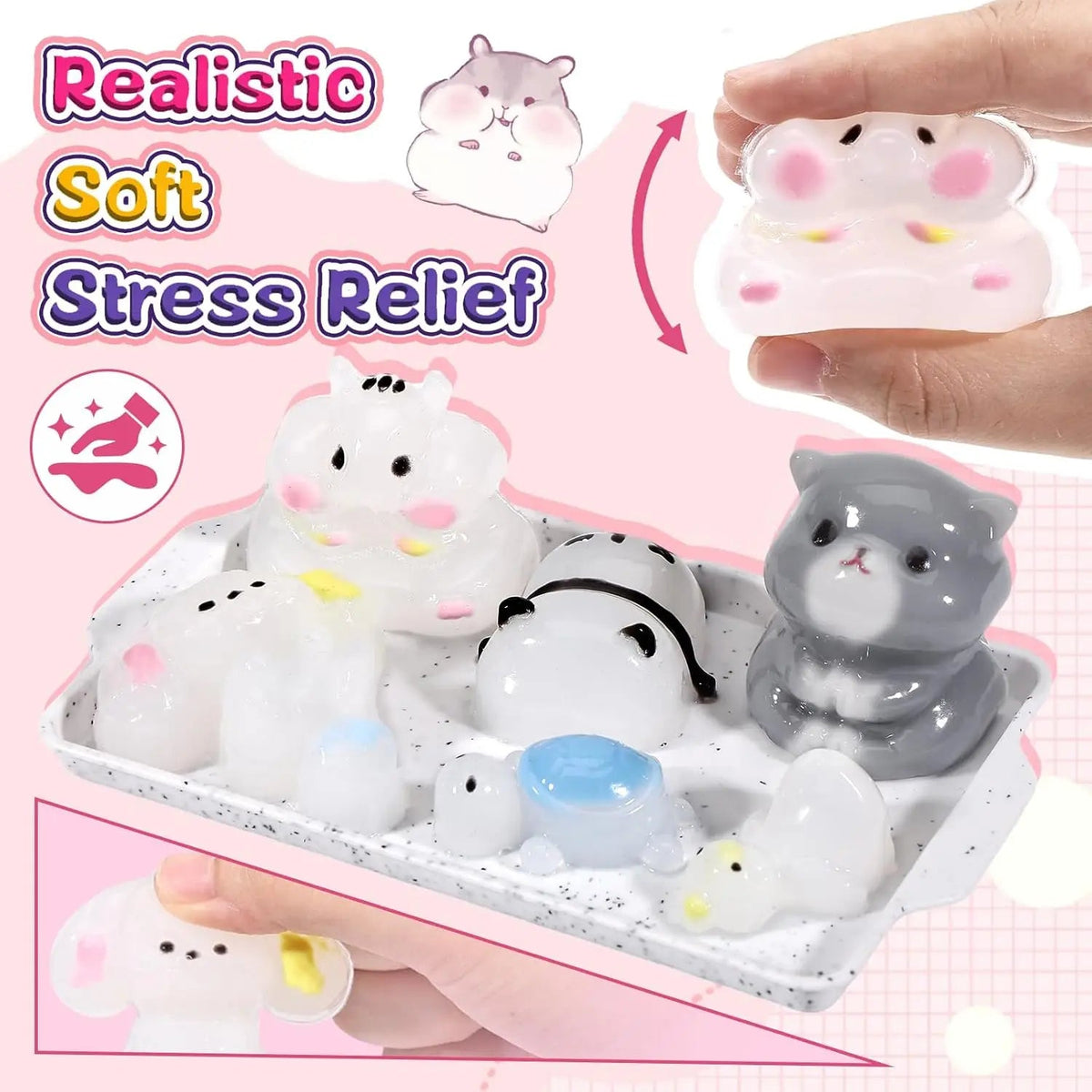 🎨 Kit DIY Squishy Animaux – Fabrique Tes Propres Squishies en Silicone | Jouet Créatif Enfant & Adulte - Bébé Calinou