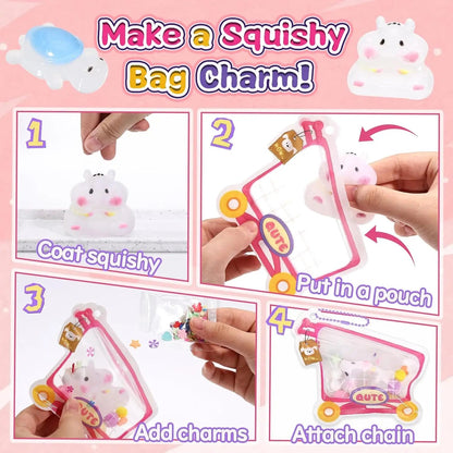 🎨 Kit DIY Squishy Animaux – Fabrique Tes Propres Squishies en Silicone | Jouet Créatif Enfant & Adulte - Bébé Calinou