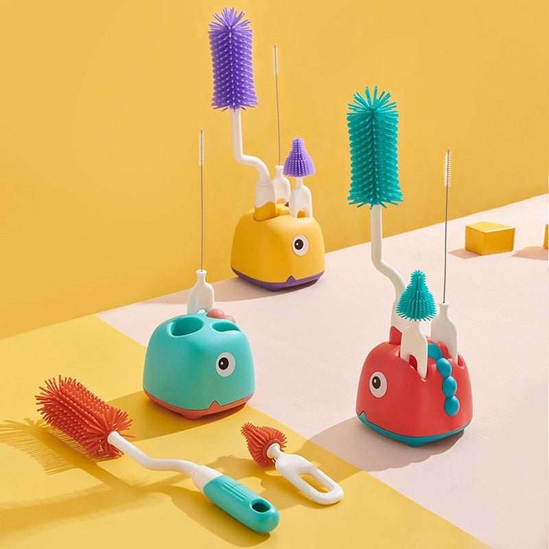 Kit nettoyage biberon | DINOBRUSH™ - Bébé Calinou