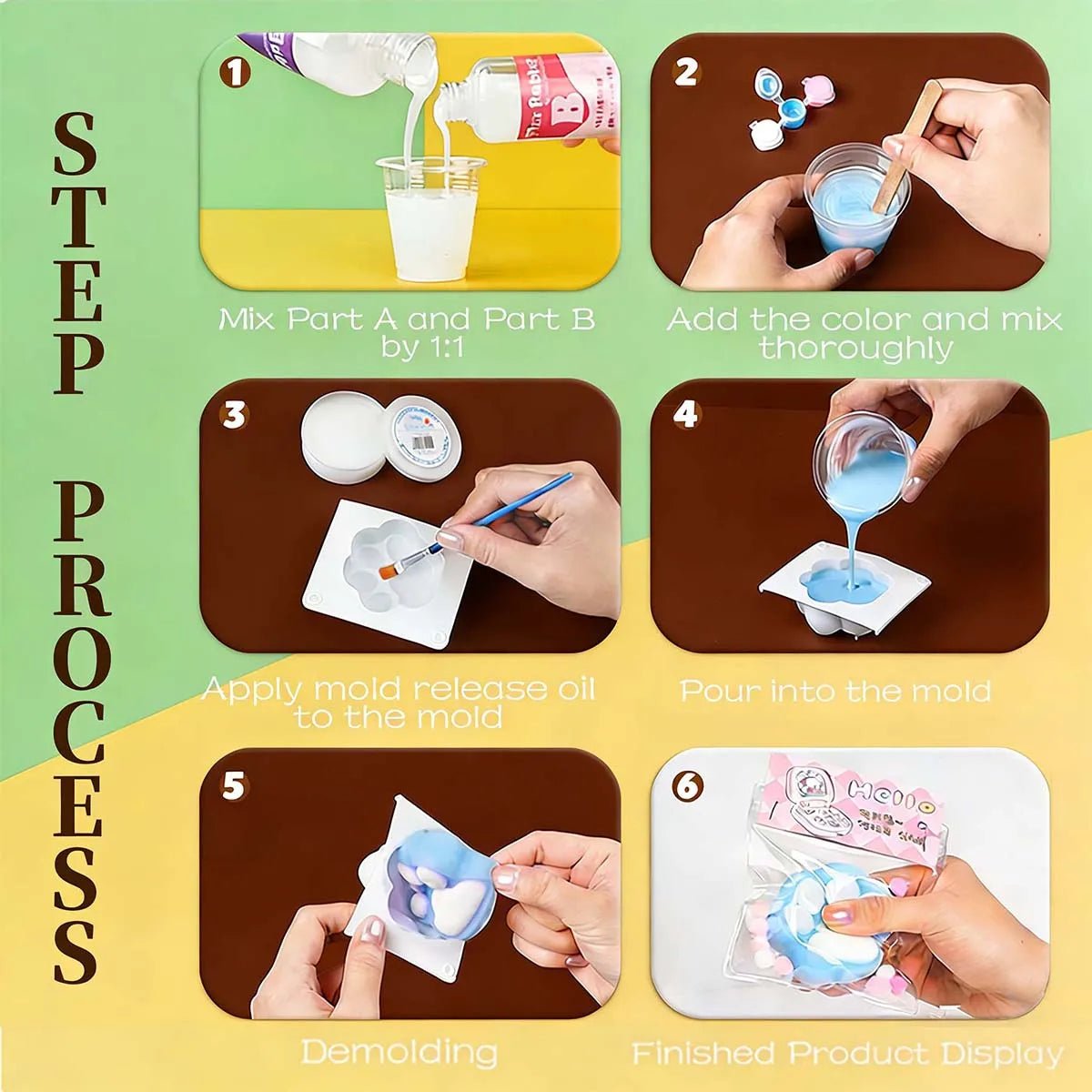 🎨 Kit Squishy Taba 100ml – Fabrique tes Squishies DIY ! Jouet Sensoriel Anti-Stress Enfants & Adultes - Bébé Calinou
