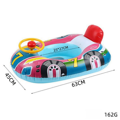 MiniMousse™ – Bateau gonflable enfant 64 cm avec poignées, idéal pour piscine, plage et vacances d’été - Bébé Calinou