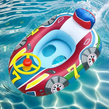 MiniMousse™ – Bateau gonflable enfant 64 cm avec poignées, idéal pour piscine, plage et vacances d’été - Bébé Calinou